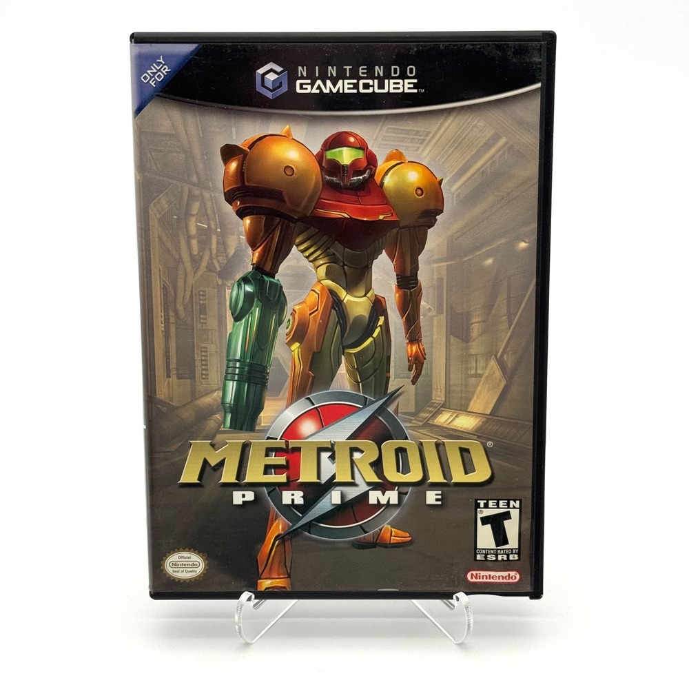 Metroid Prime Nintendo GameCube 2002 Black Label Game with Case